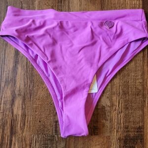 Body Glove Purple High Cut Cheeky Bikini Bottoms